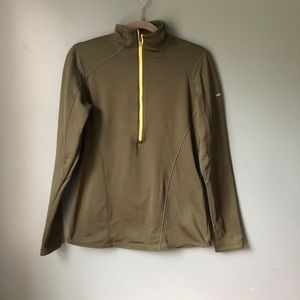 Army Green Columbia Omni-Wick Fleece Pullover Size M